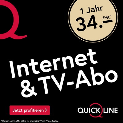 Quickline Internet & TV-Abo